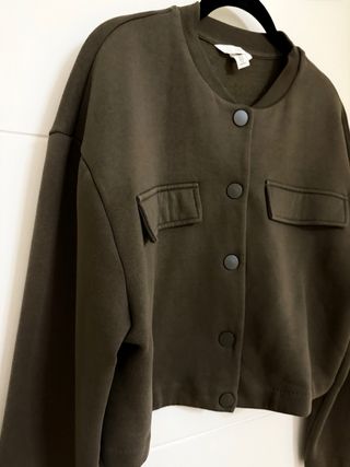 Chaqueta bomber, tendencia, verde botella, M, H&M