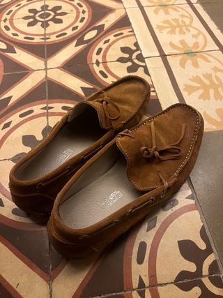 Mocasines de ante para hombre