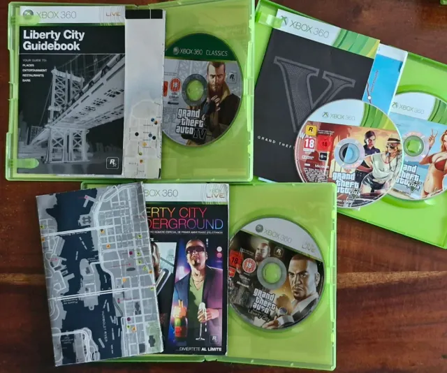 🇪🇦 Lote 3 juegos GTA Grand Theft Auto Xbox 360