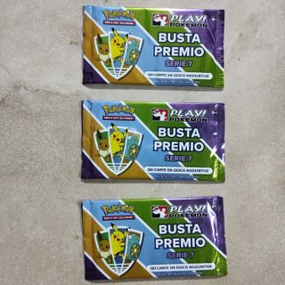 3 Bustine Premio Pokemon Serie 7