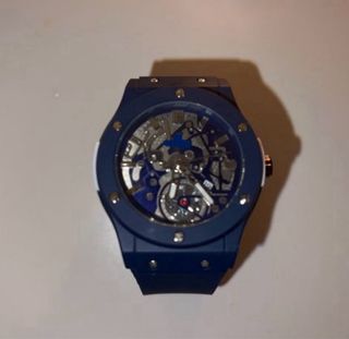 Reloj Azul y Plateado