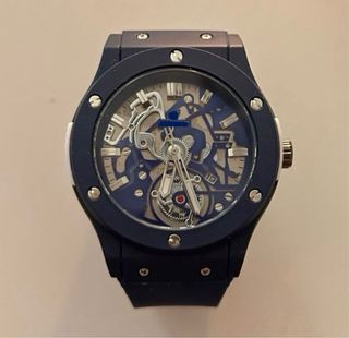 Reloj Azul y Plateado