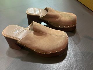 Zapatos Zara Beige Talla 38
