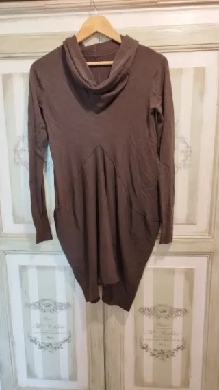 Maglione lungo marrone taglia unica