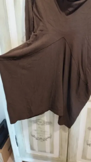 Maglione lungo marrone taglia unica