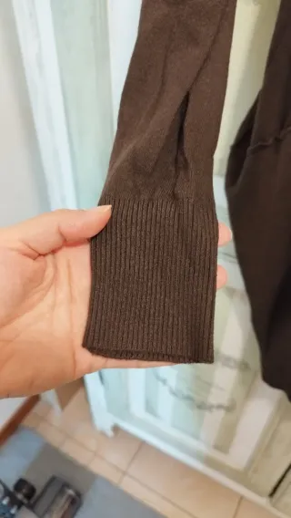 Maglione lungo marrone taglia unica