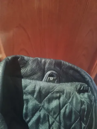 Parka caballero azul grisaceo