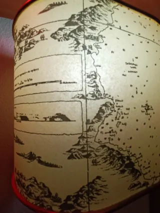 Apliques Náuticos Vintage Mapa y Latón