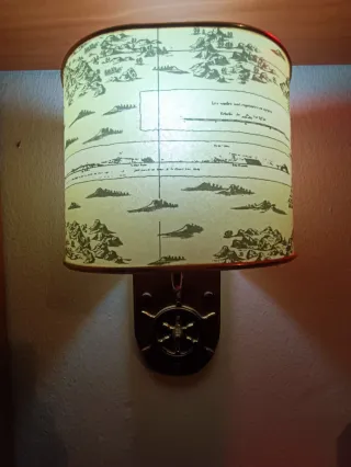 Apliques Náuticos Vintage Mapa y Latón