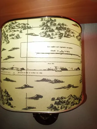 Apliques Náuticos Vintage Mapa y Latón