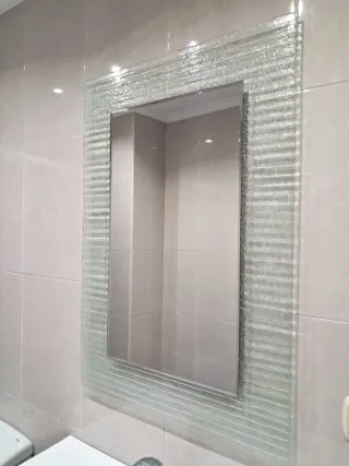 Espejo Marco Cristal Decorativo