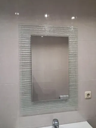 Espejo Marco Cristal Decorativo