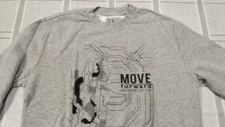 Felpa ragazzo GRAND & HILLS grigia 14-15 anni, 170