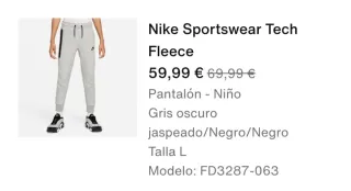 Chándal Nike Tech Gris