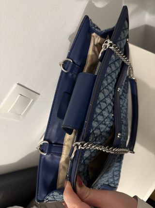 Bolso Tote Denim Guess Azul