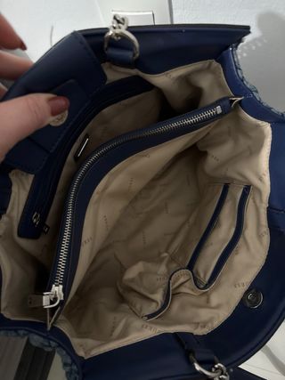 Bolso Tote Denim Guess Azul