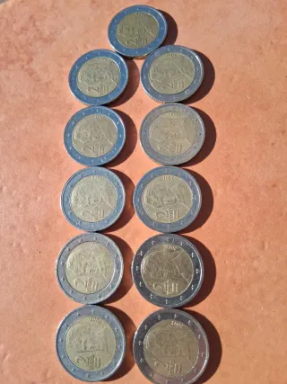 LOTE MONEDAS 2 EUROS MOLTO RARE/VARI PAESI