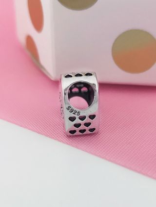 CHARM GATO CORAZON CHICA PARA PULSERA PANDORA CAJA