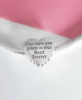 CHARM GATO CORAZON CHICA PARA PULSERA PANDORA CAJA