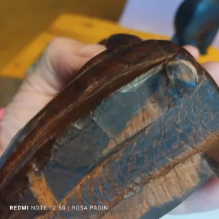 Trío Tallas Africanas Antiguas Madera Oscura