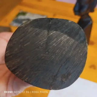 Trío Tallas Africanas Antiguas Madera Oscura