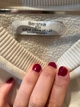 Sudadera Bershka Beige Multicolor