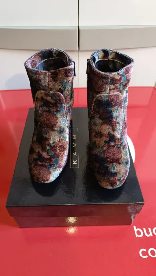 Stivaletti Kammi donna fantasia floreale tg 37