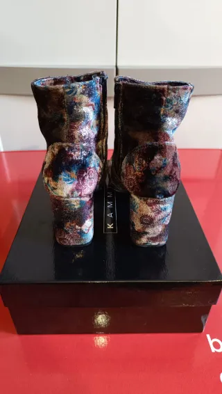 Stivaletti Kammi donna fantasia floreale tg 37