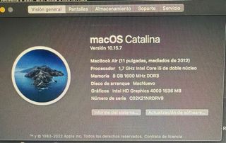 MacBook Air 11” Plata