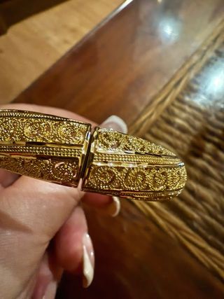 Pulsera Oro Laminado 14k Caña