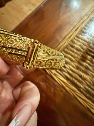 Pulsera Oro Laminado 14k Caña