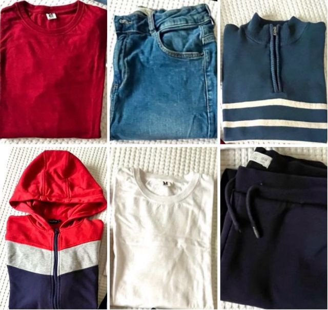 Lote 6 peças de roupas para crianças T. 15-16 anos