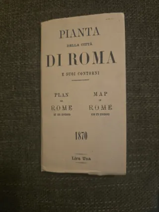 Mapa de Roma 1870 - Edición 1984