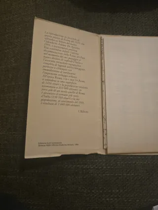 Mapa de Roma 1870 - Edición 1984