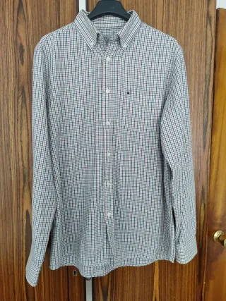 Camisa de hombre a cuadros franela L