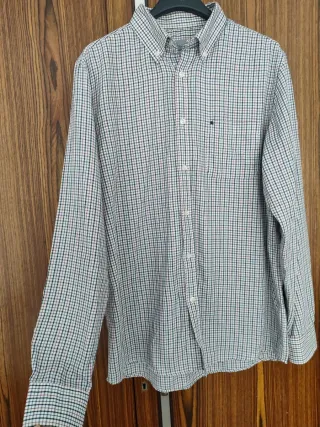 Camisa de hombre a cuadros franela L