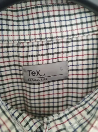 Camisa de hombre a cuadros franela L