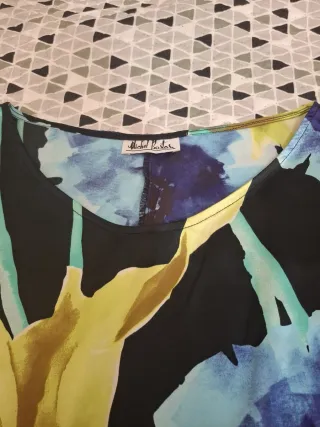 Blusa Michel Bustos Talla 50 Multicolor t- 50