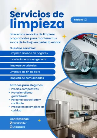 Servicios de limpieza