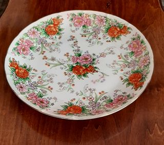 Piatto decorativo Kutani floreale