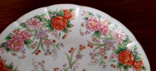 Piatto decorativo Kutani floreale