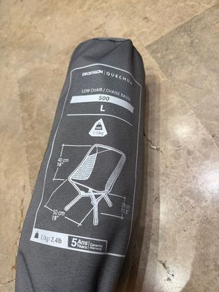 Par de Sillas Baja Camping Quechua L 500