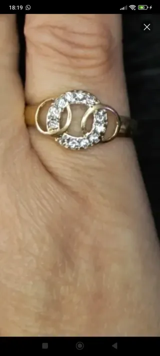 Anillo Oro 18k Circonitas