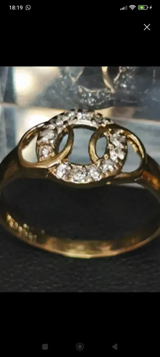 Anillo Oro 18k Circonitas