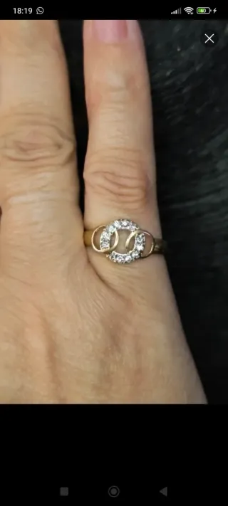 Anillo Oro 18k Circonitas