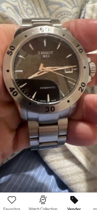 Reloj Tissot Swissmatic Negro y Plateado