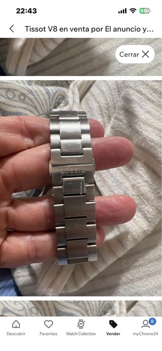 Reloj Tissot Swissmatic Negro y Plateado