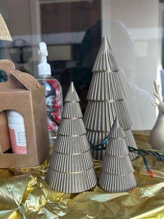 Trio Alberi Natale Oro