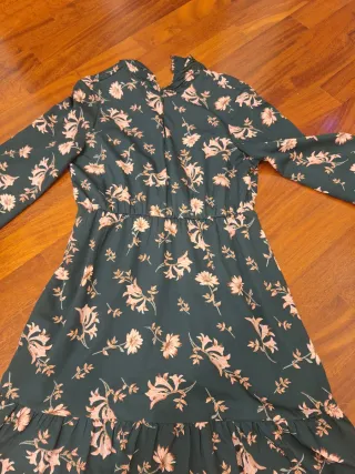 Vestito elegante verde floreale