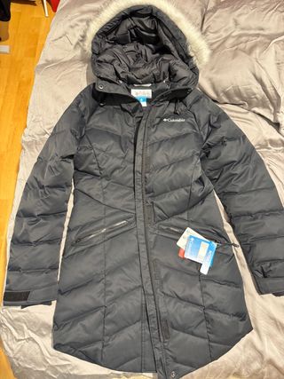 Plumón Columbia Negro Mujer